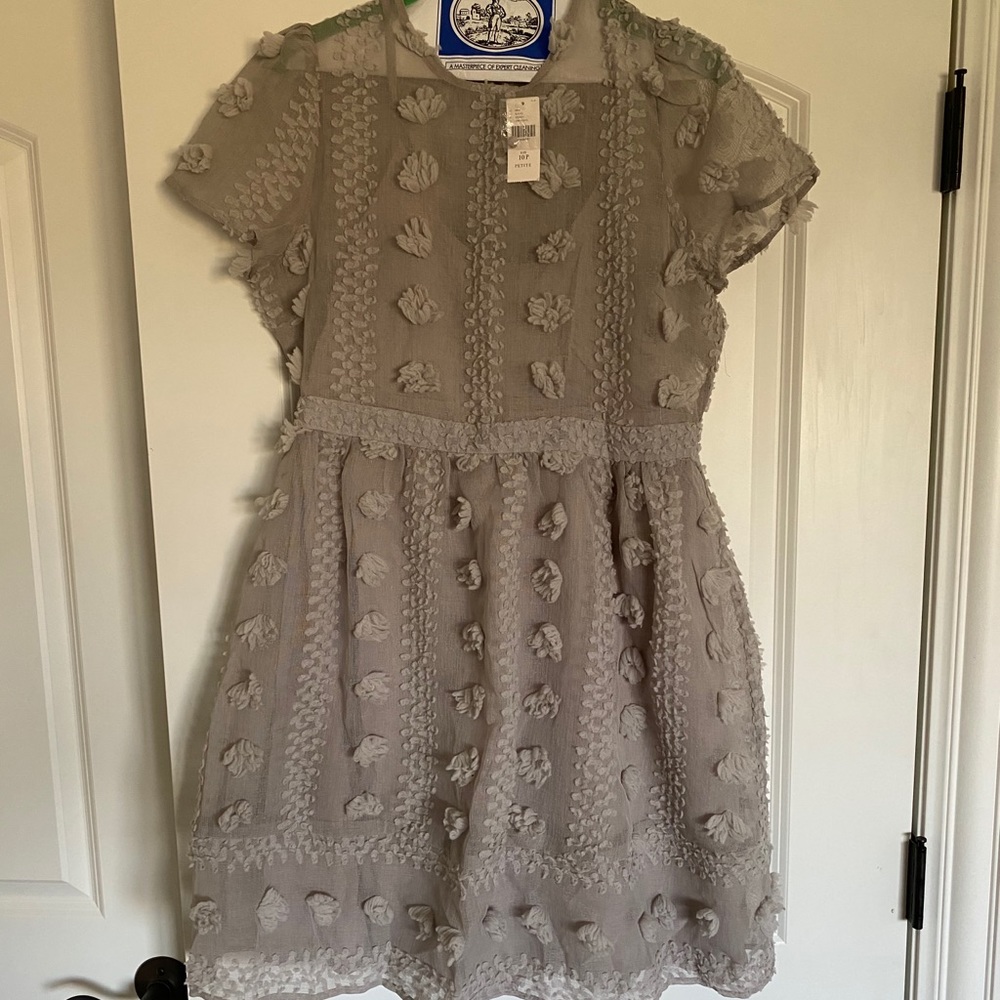 Anyhropologie grey dress